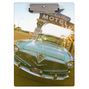 Famous Blue Swallow Motel on Route 66 Clipboard