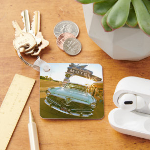 Famous Blue Swallow Motel on Route 66 Keychain