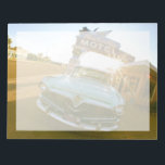 Famous Blue Swallow Motel on Route 66 Notepad<br><div class="desc">Tucumcari, New Mexico. Famous Blue Swallow Motel on Route 66 with old car parked in front.</div>
