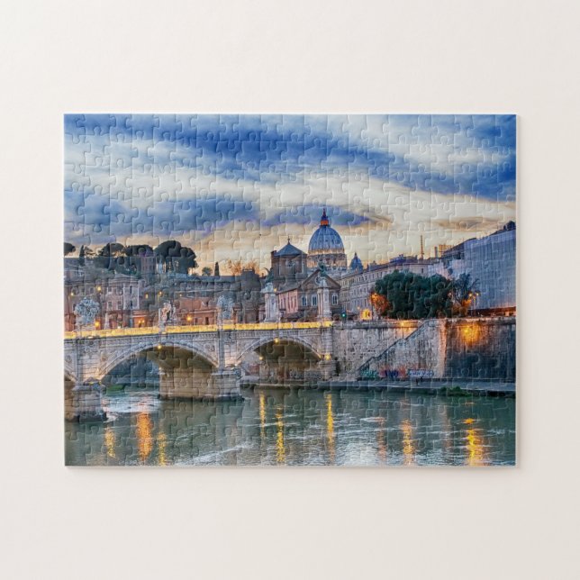 Famous Bridges on the Tiber Rome. Jigsaw Puzzle (Horizontal)