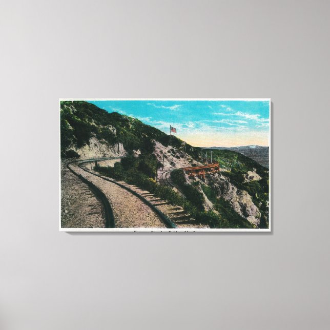 Famous Circular Bridge, Mt. LoweMt. Lowe, CA Canvas Print (Front)