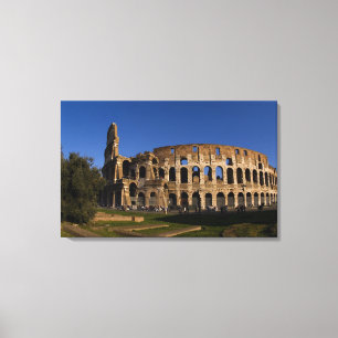 Famous Colosseum in Rome Italy Landmark 2 Canvas Print