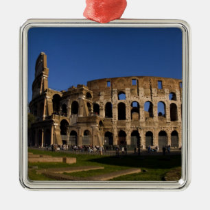 Famous Colosseum in Rome Italy Landmark 2 Metal Ornament