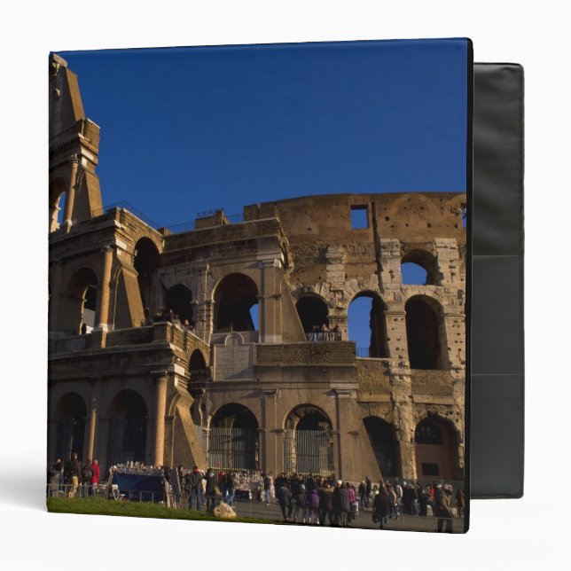 Famous Colosseum in Rome Italy Landmark Binder (Front/Inside)