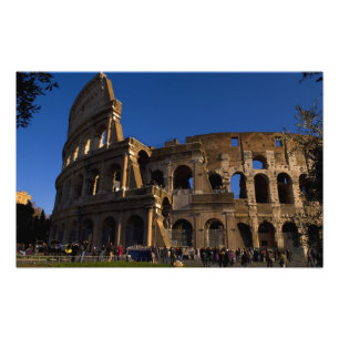 Famous Colosseum in Rome Italy Landmark Photo Print
