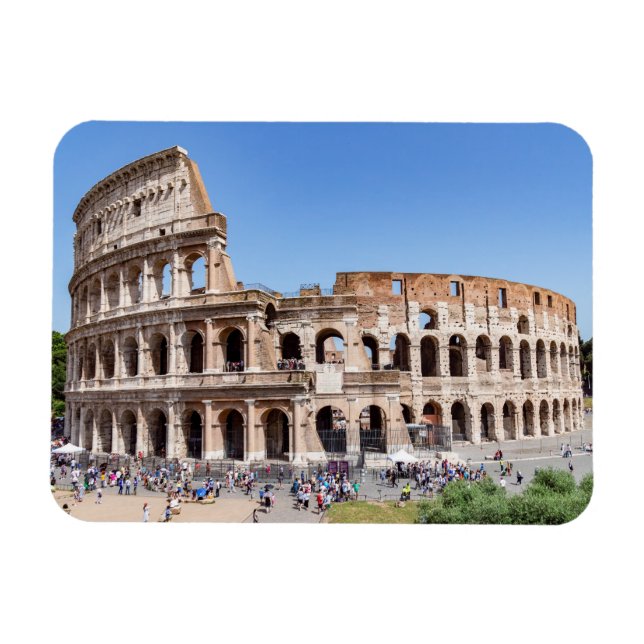 Famous Colosseum in Rome, Italy Magnet (Horizontal)