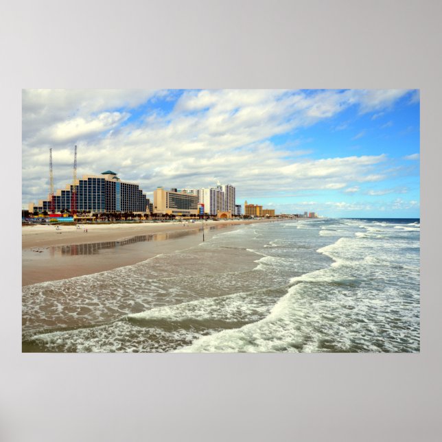 Famous Daytona Beach, Florida Poster (Front)