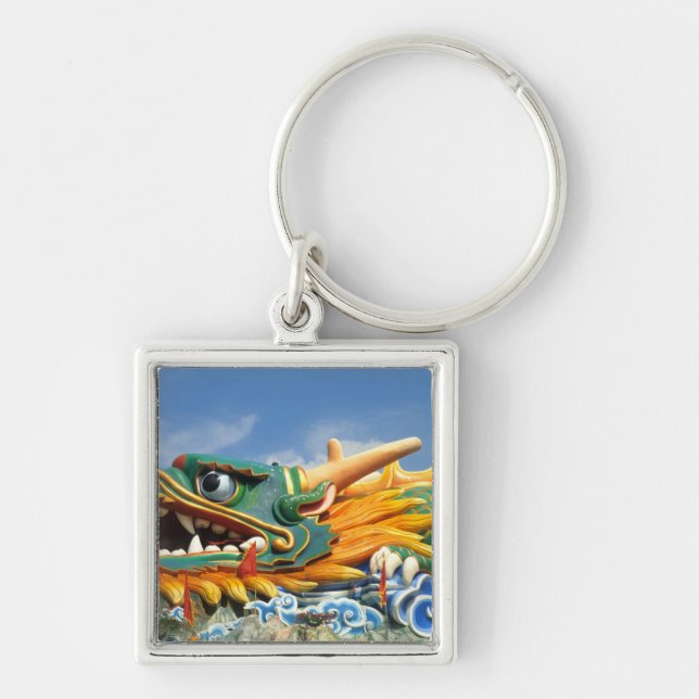Famous Dragon at Haw Par Villa in Singapore Asia Keychain (Front)
