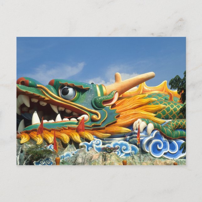 Famous Dragon at Haw Par Villa in Singapore Asia Postcard (Front)