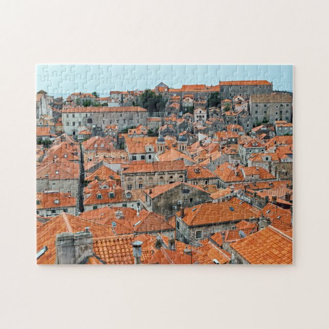 Famous Dubrovnik Old Town roofs - Dalmatia,Croatia Jigsaw Puzzle (Horizontal)