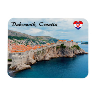 Famous Dubrovnik Old Town roofs & walls - Croatia Magnet