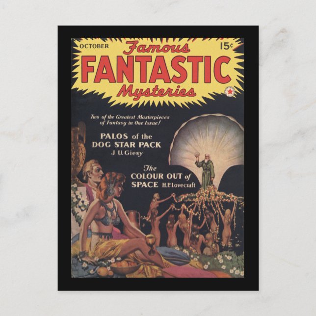Famous Fantastic Mysteries v03n04 1941-10_Pulp Art Postcard (Front)