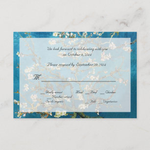 Famous fine art RSVP wedding invitations