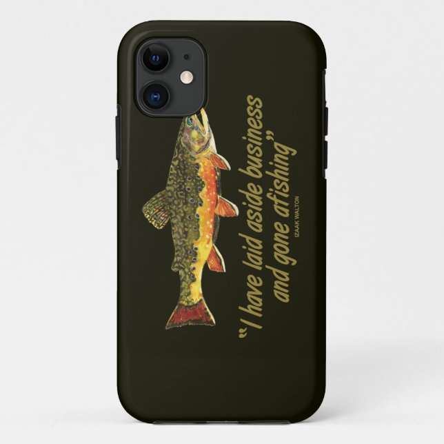 Famous Fishing Quote Case-Mate iPhone Case (Back)
