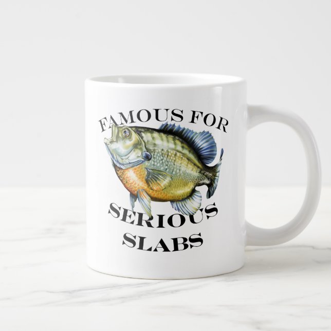 Famous For Serious Slabs Light Large Coffee Mug (Right)