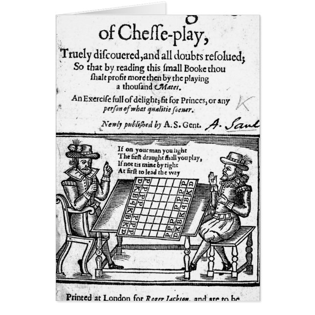 Famous Game of Chess, 1614 (Front)