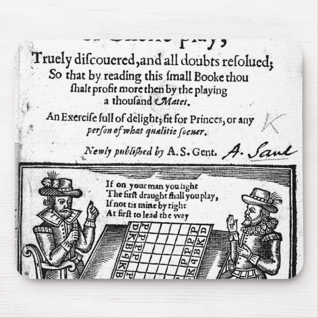 Famous Game of Chess, 1614 Mouse Pad (Front)