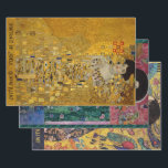 FAMOUS GUSTAV KLIMT PORTRAIT ART DECOUPAGE WRAPPING PAPER SHEET<br><div class="desc">Three of the more famous works of the Austrian symbolist artist Gustav Klimt.  For the thinner tissue paper options see the SalvageScapes collection PORTRAIT STYLE.</div>