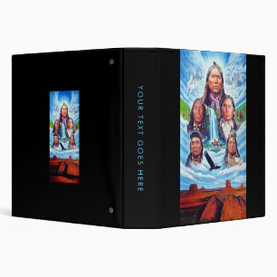 Famous Indian Chiefs Native Americans Painting Binder