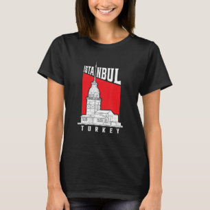 Famous Istanbul Landmarks Maidenu2019s Tower Turke T-Shirt