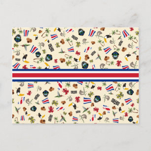 Famous items of Costa Rica- greetings from Jungle Postcard