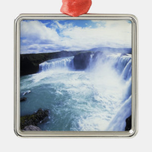 Famous Jodafoss Falls in North Central Iceland Metal Ornament