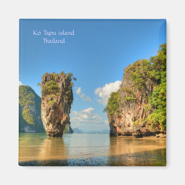 Famous Ko Tapu island in Thailand Magnet (Front)