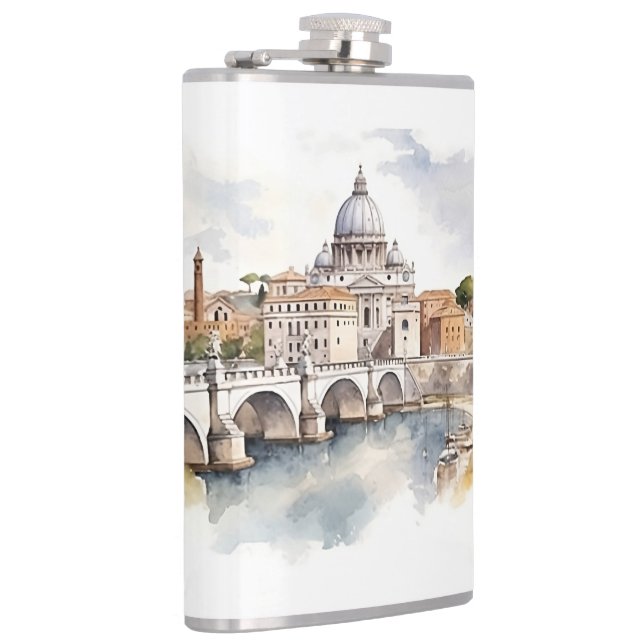 Famous landmarks design hip flask (Right)