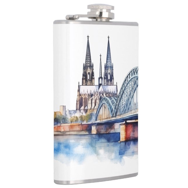Famous landmarks design hip flask (Right)
