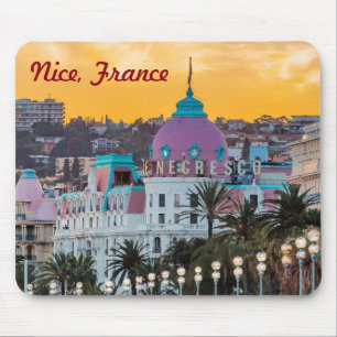 Famous luxury hotel Hotel Negresco in Nice France Mouse Pad