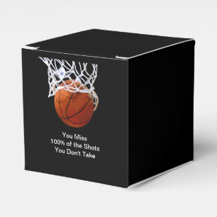 Famous Motivational Quote Basketball Favor Box