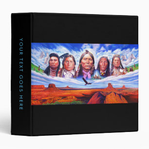 Famous Native Americans Indian Chiefs Painting Binder