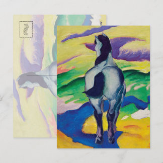 Famous Painting Blue Horse II by Franz Marc  Postcard