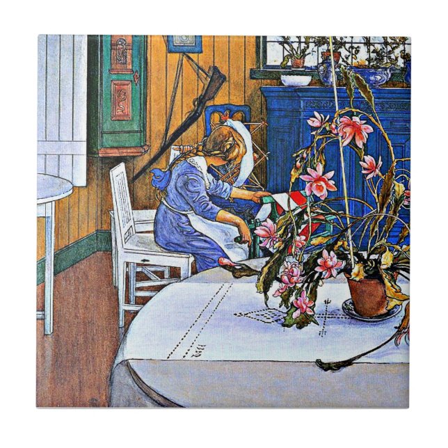 Famous painting, Interior with a Cactus Tile (Front)
