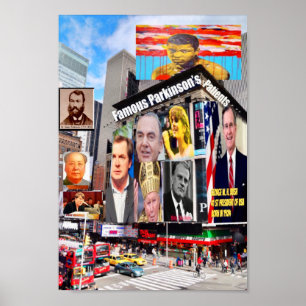 Famous Parkinson’s patients poster
