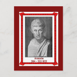 Famous people, Aristotle 384 - 322 BCE Postcard