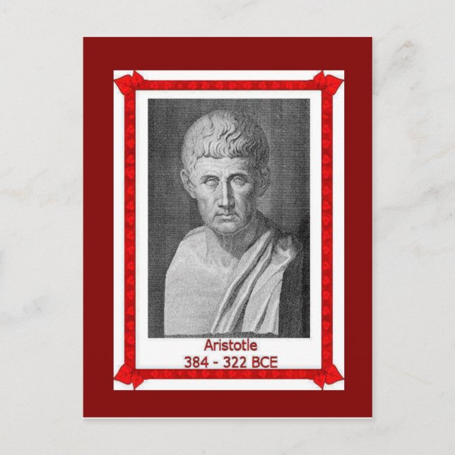 Famous people, Aristotle 384 - 322 BCE Postcard (Front)