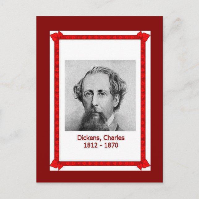 Famous people, Charles Dickens 1812-1870 Postcard (Front)