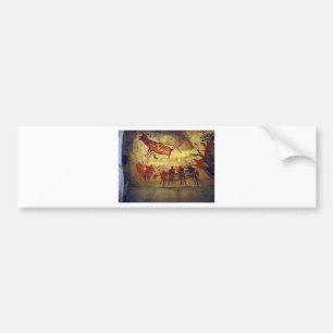 Famous Pre-historic Ancient Cave Paintings Bumper Sticker