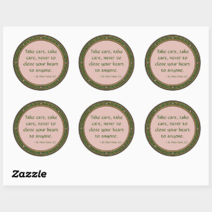 Famous Quote by St. Peter Faber (BK 051) Classic Round Sticker