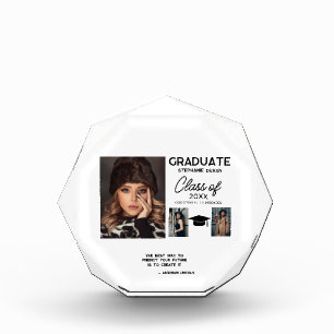 Famous Quote Grad Photo Block - Personalized Gift