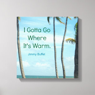 FAMOUS QUOTE JIMMY BUFFETT PHOTO ART CANVAS PRINT