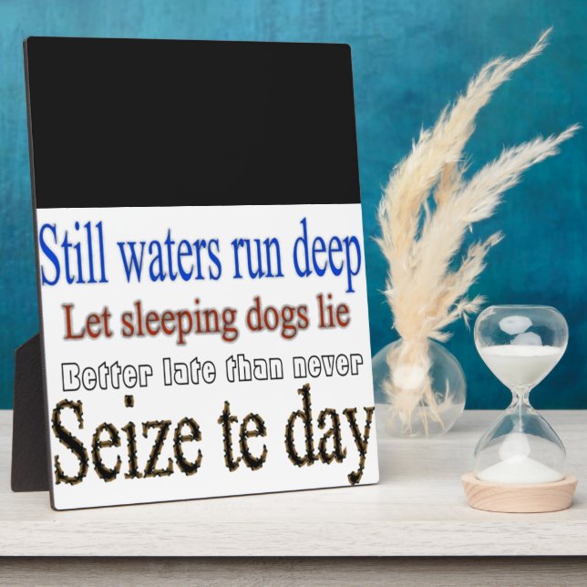 Famous Quotes Sayings Plaque (Side)