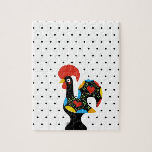 Famous Rooster of Barcelos Nr 09 - Polka Dots Jigsaw Puzzle