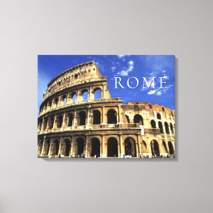 Famous Ruins of the Coliseum   Rome Italy Canvas Print