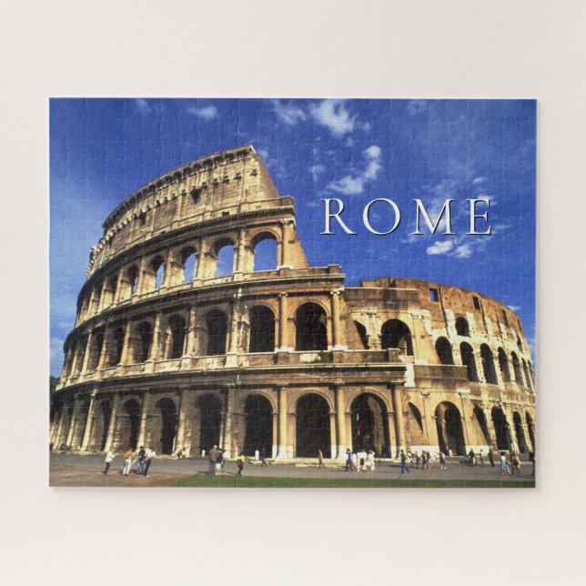 Famous Ruins of the Coliseum | Rome Italy Jigsaw Puzzle (Horizontal)