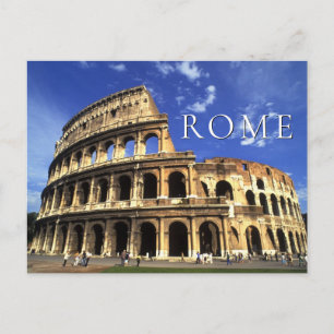 Famous Ruins of the Coliseum   Rome Italy Postcard