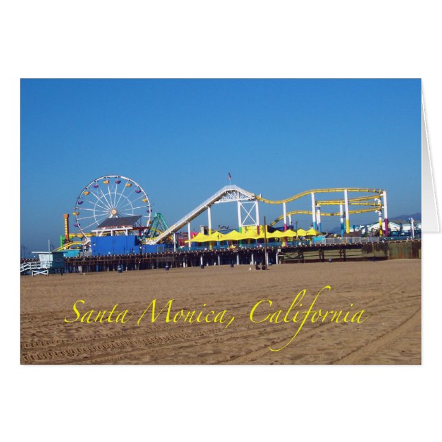 Famous Santa Monica, California Pier Ferris Wheel (Front Horizontal)