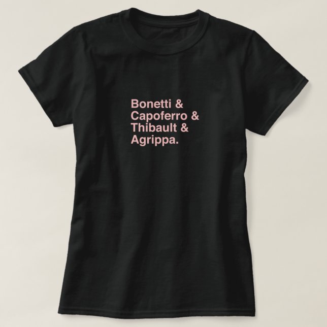 Famous Swordfighting Name List  The Princess Bride T-Shirt (Design Front)