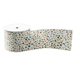 Famous Texas items- the lone star state Grosgrain Ribbon